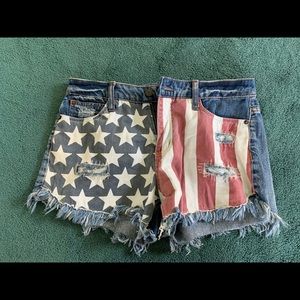 Adorable American flag shorts